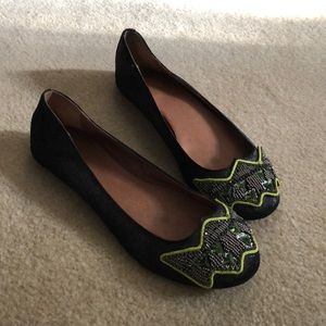 Anthropologie sequined flats